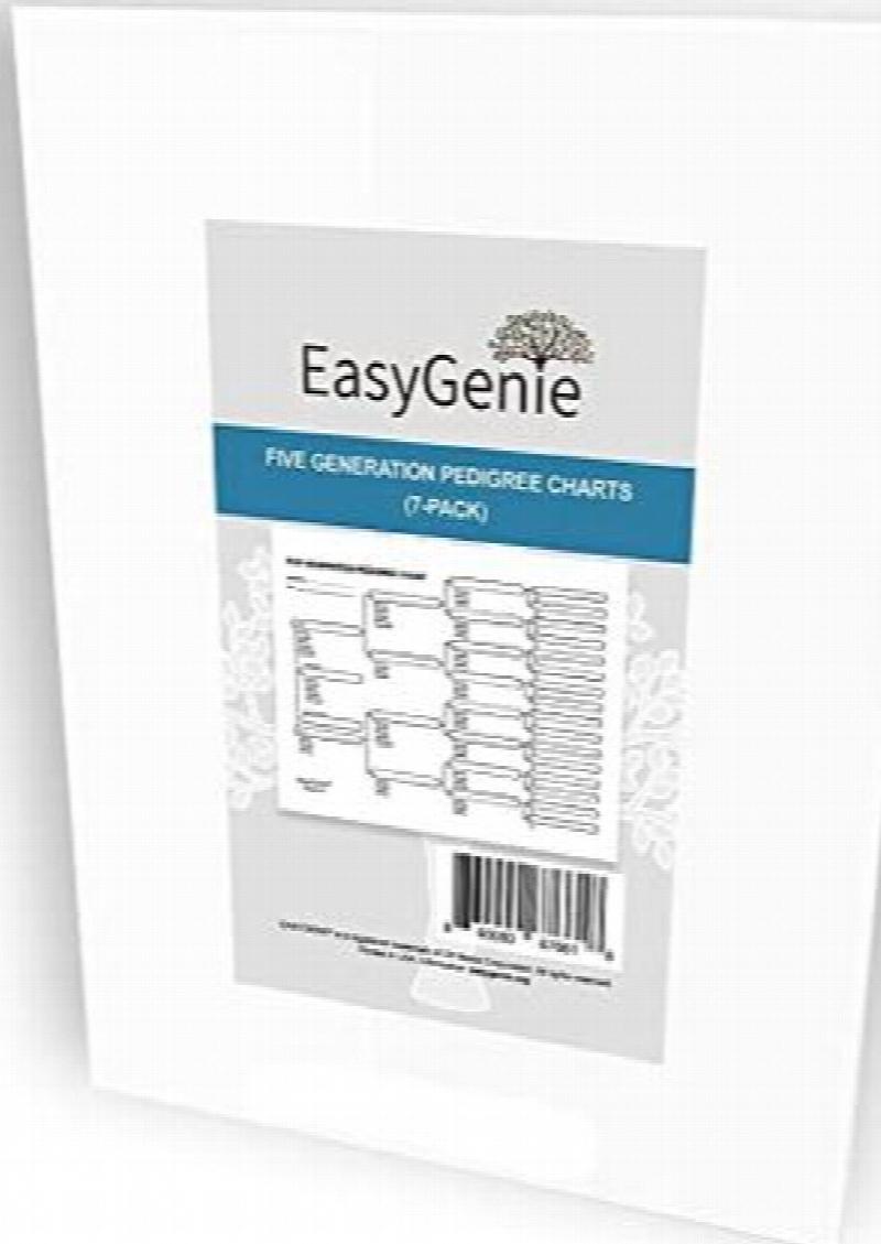 Image for Easy Genie 7 different forms Genealogy Starter Kit (50 sheets)