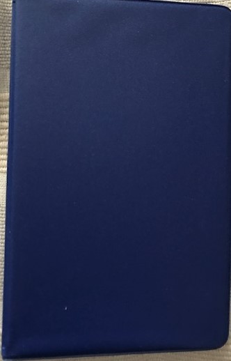 Image for Navy blue 1/2-inch, 6-ring mini binder